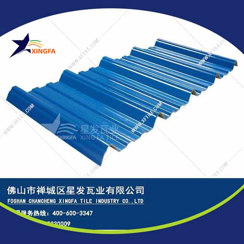 厚度3.0mm蓝色900型PVC塑胶瓦 合肥工程钢结构厂房防腐隔热塑料瓦 pvc多层防腐瓦生产网上销售